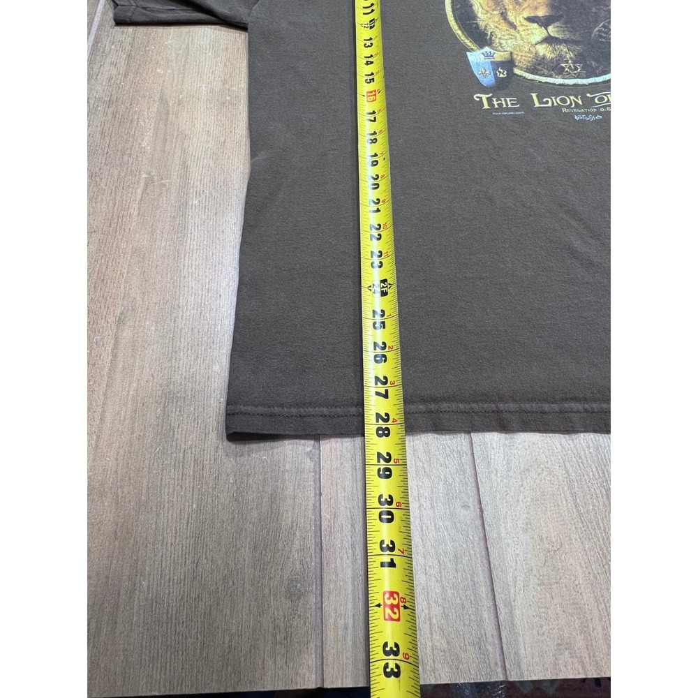 Vintage 2005 Kerusso Jesus The Lion of Judah Revelation 5:5 Brown T-Shirt XL - Picture 6 of 8
